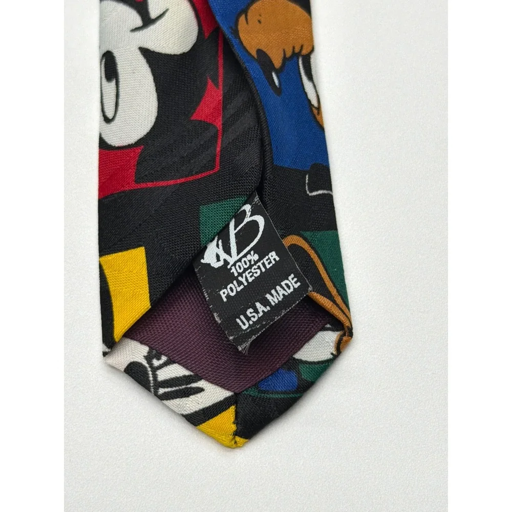 Vintage Mickey Unlimited Disney Character Tie Balancine Mickey Donald‎ Goofy USA